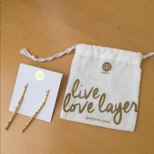 Gorjana drop earrings.